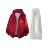 Бордовый + Белый Серый K [С флисовой подкладкой, улучшенный]