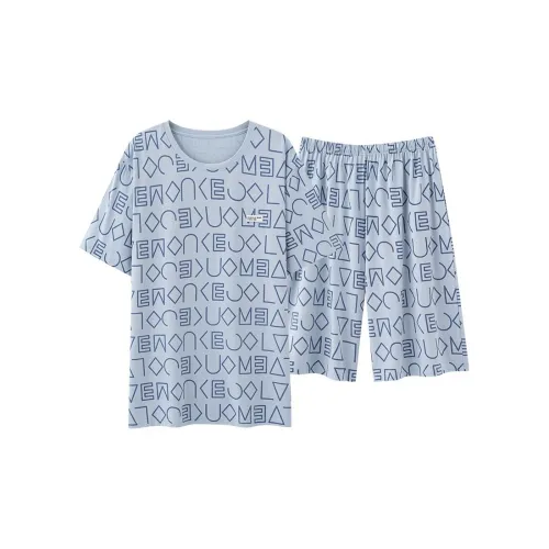 Floating Light Islands Пижама Набор Мужской Синий