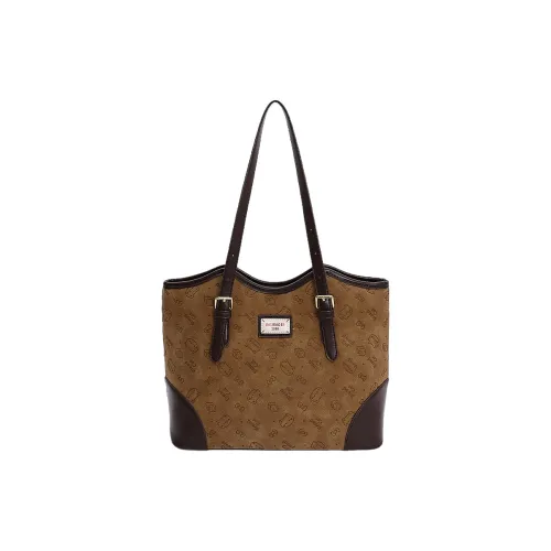 WICKBUEN ПУ (полиуретан) Сумка через плечо Женская Коричневая