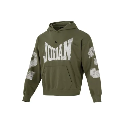 JORDAN Olive Green Men's Sweatshirts Джордан Оливковый Зеленый Мужской Свитшот