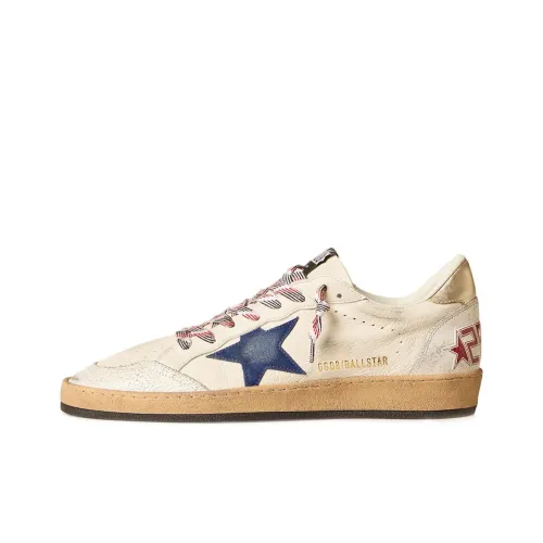 Golden Goose Ball Star Low Топ Скейтборд Кроссовки Мужские Светлый Бежевый