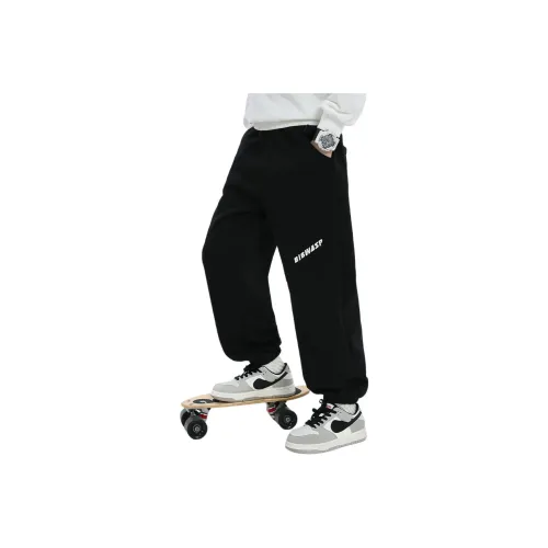 BIG WASP Черные Kids Вязаные Тренировочные Штаны
