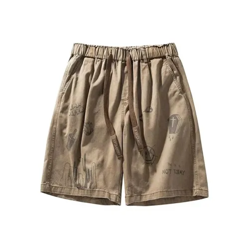 PLQV Хаки Мужские Повседневные Шорты