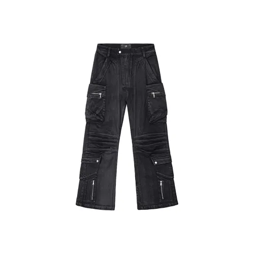 CATSSTAC Black Unisex Casual Pants CATSSTAC Черные Унисекс Повседневные Штаны