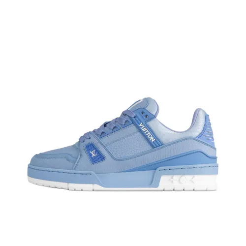 LOUIS VUITTON Тренер Low Топ Скейтборд Кроссовки Женские Синие