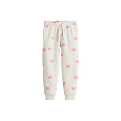 H M Белый Сердце-Формирующий Детский Вязаные Тренировочные Штаны