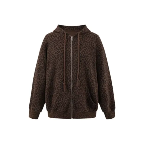 YGPRW Леопардовый принт Женские Свитшоты