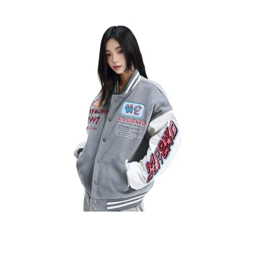 XIAOLIZI Серый Белый Унисекс Куртки