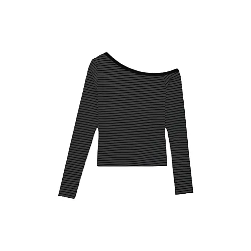 NOME Серый и Черный Полосы Женские Майки под Одежду