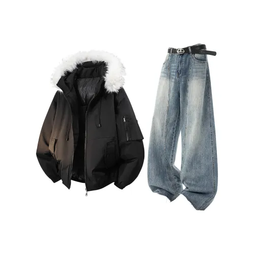 ZIRUNGE Хлопковый пуховик Комплекты одежды Унисекс