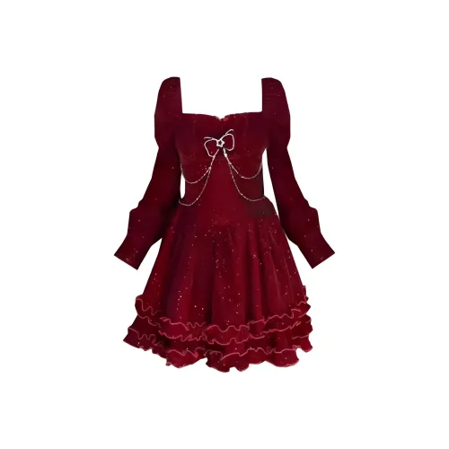 ZUKIZUKI Длинное платье с длинными рукавами женское