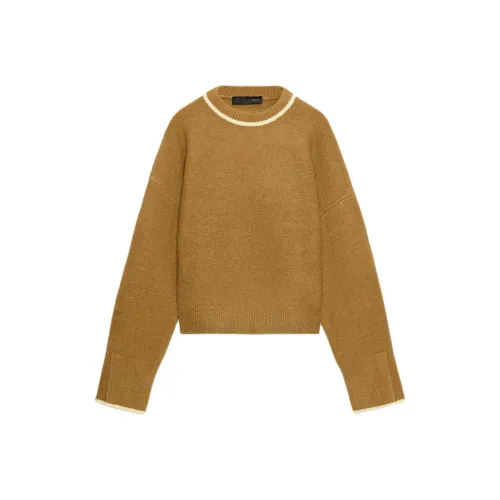 ZARA Горчичный Женский Трикотаж