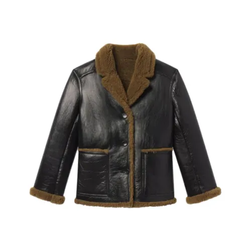 A.L.C. Черные Женские Кожаные Куртки