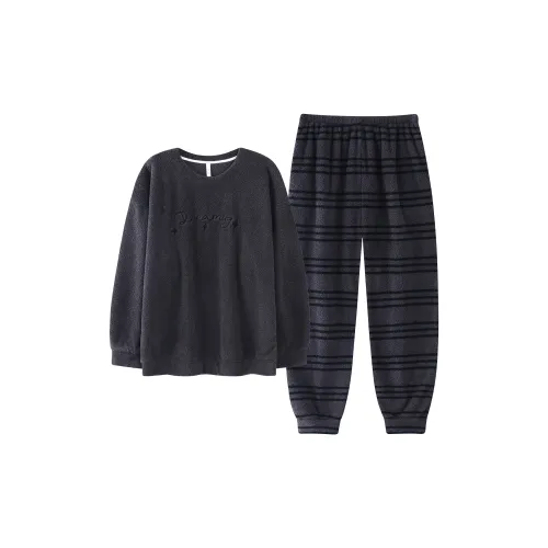 MADALLO Черный мужской комплект пижам