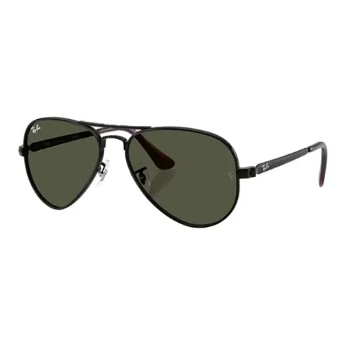 RayBan Металл Aviator Солнцезащитные очки Унисекс Полированный Черный