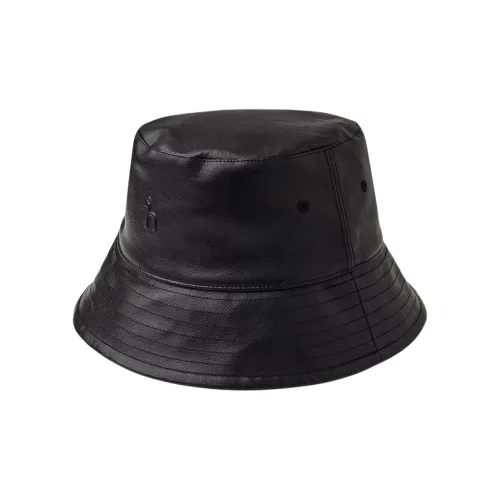 HAZZYS Полиуретановая кожа Шляпы ведра Женские Черный коричневый