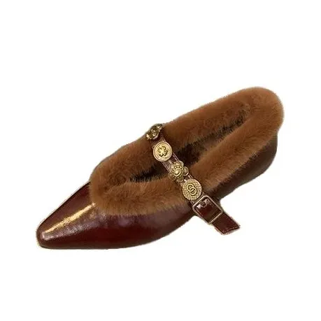 Rutai Грубый каблук Мэри Джейн Женские туфли