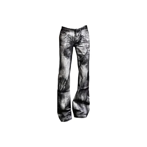 SNEIKLAU Черный Унисекс Джинсы