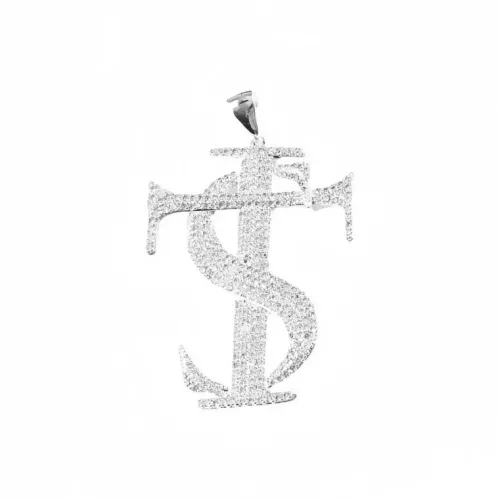 Ice Heart Rain Цирконовые ожерелья унисекс