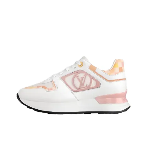 LOUIS VUITTON Run Away Low Топ Кэжуал Женский Белый Розовый