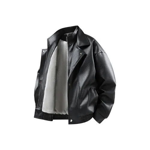 FASTFISH Кожа Куртка Пальто Унисекс