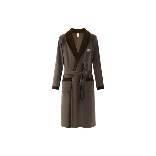 FAVMARTHA 15567# Светлый кофейный Мужской Банные халаты