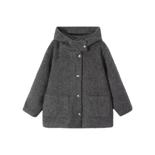 ZEKIKO STUDIO Серый Женский Пальто