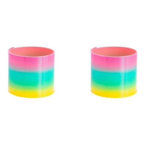 WANGE Волшебный Радужный Круг Многоцветный Средний Пружинное кольцо Волшебный HULA HOOP INERTIA Pull Спина и Glider Toy