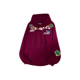 Бордовый [Тяжелый полиэстер-хлопок] с флисовой подкладкой