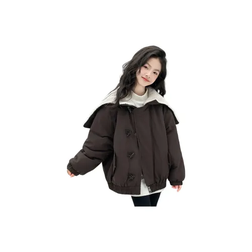 Rindu Хлопковый пуховик Осенний Корейский стиль Кофе Детский