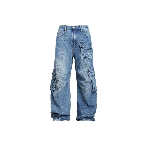 SOUTHTEENAGER Синий Мужской Джинсы