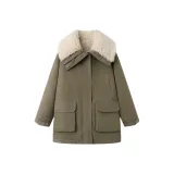 Армейское зеленое пальто