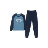 Круглый вырез, синий