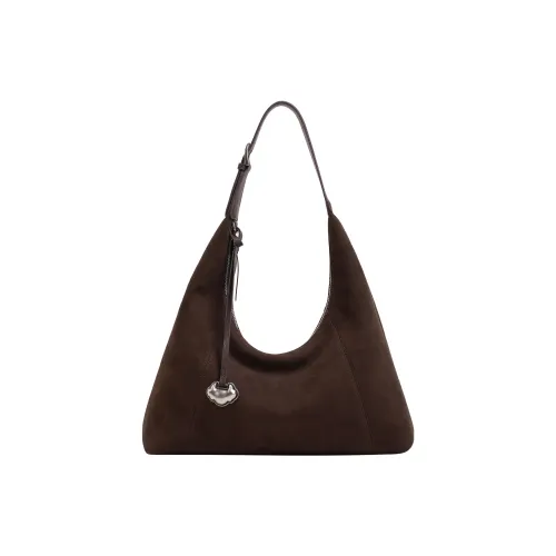 LOSEA Коровья кожа бархат сумка через плечо женская кофе