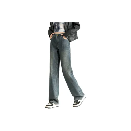 Tonlion Бетонно-серый Женские Джинсы