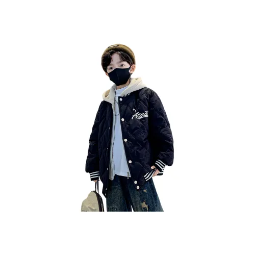 TLIT Черный флис с подкладкой детские утеплённые куртки