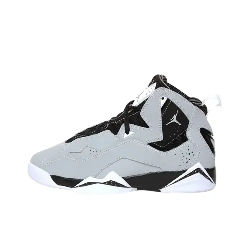Джордан True Flight High Топ Детские Баскетбольные Кроссовки Серый Черный Подростки