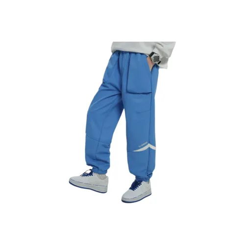 BIG WASP Blue Kids Вязаные Тренировочные Штаны
