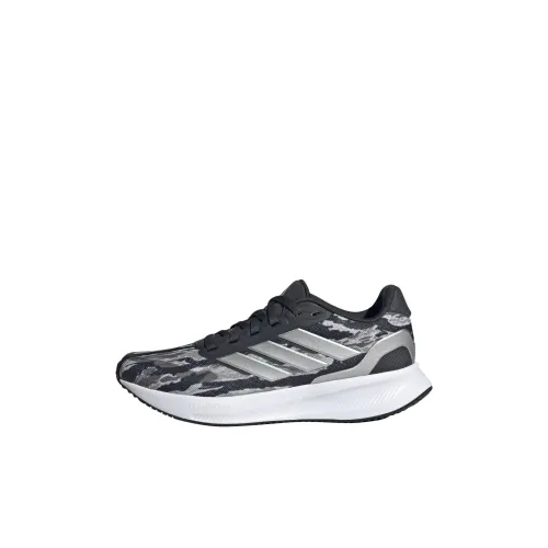 Adidas RUNFALCON 5 Low Топ Детская Беговая Обувь Черный Серый Унисекс