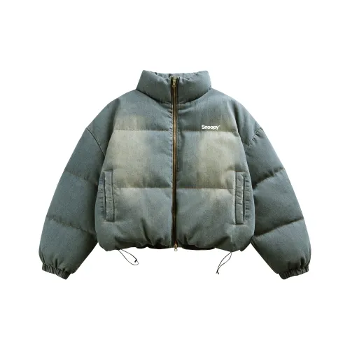 SNOOPY Джинсовый синий Унисекс Пуховики
