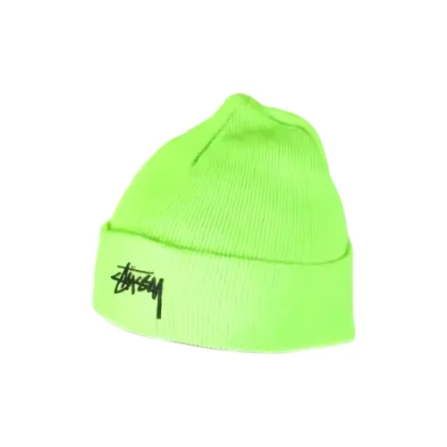 Stussy Acrylic Beanies Men's Green Stussy Акриловые Шапки-бини Мужские Зеленые