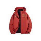 Розово-красная легкая ветровка