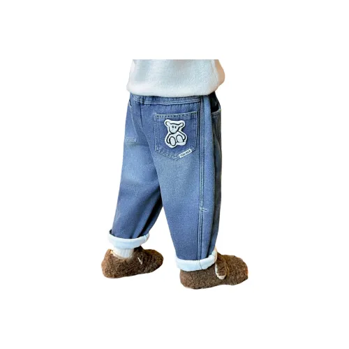 ATONGMU Джинсы Осенние и Зимние для детей в возрасте 3-7 лет