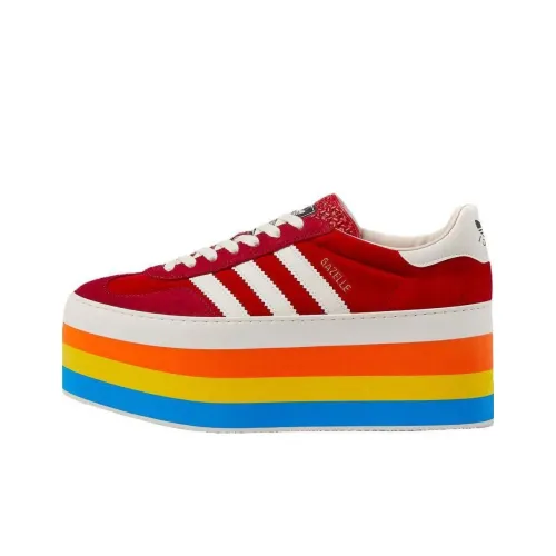 Adidas Originals x GUCCI Gazelle Low Топ Обувь на платформе Женская Красная