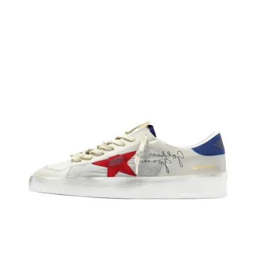 Golden Goose Stardan Low Топ Скейтборд Кроссовки Мужские Айвори Белый