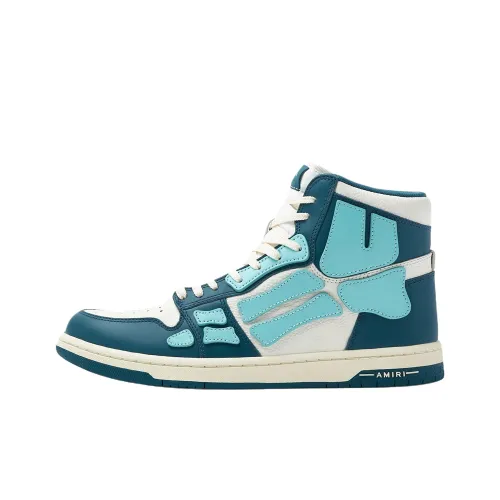 AMIRI Амортизация Высокие Кеды Повседневная Обувь Мужская Синяя Белая