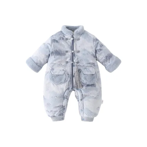 XiaoJinBu Blue Baby Комбинезоны Ползунки