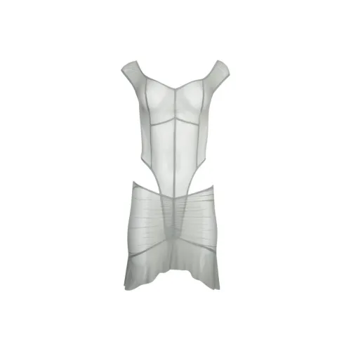 KNWLS Шалфейно-зеленые Женские Платья без рукавов