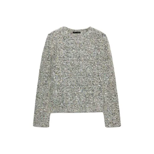 ZARA Светло-зеленые женские T-рубашки