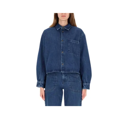 A.P.C Blue Women's Denim Jackets A.P.C Синий Женские Джинсовые Куртки